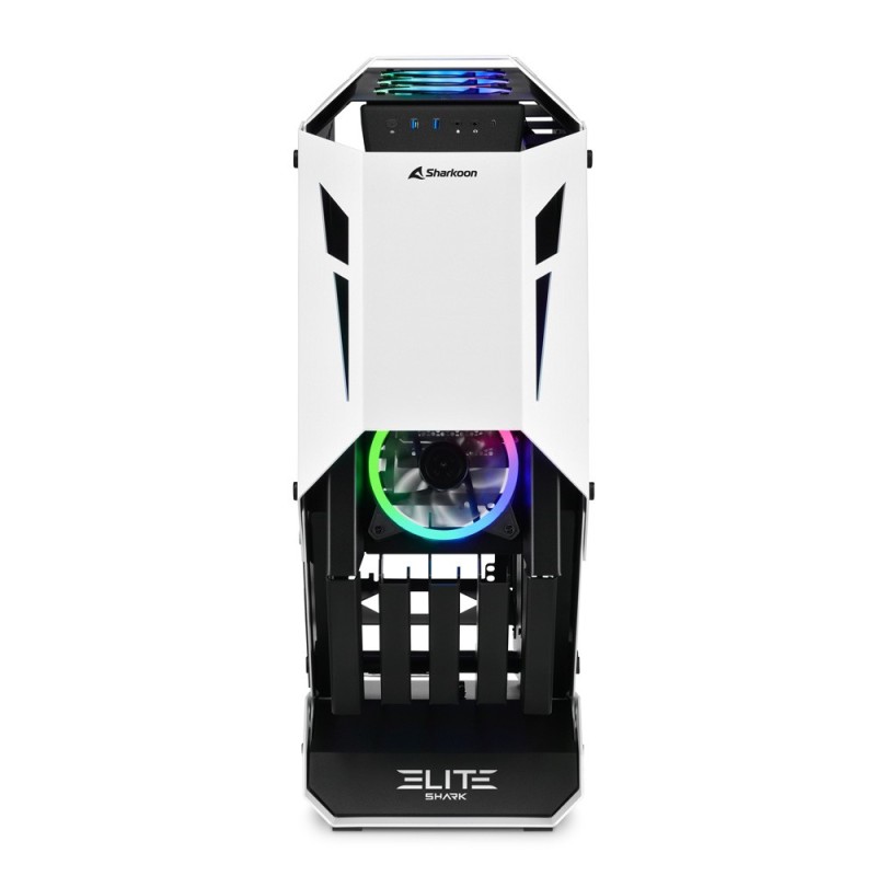 Sharkoon ELITE SHARK CA700 Tower Nero, Bianco