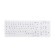 CHERRY AK-C7000 tastiera Wireless a RF + USB QWERTZ Tedesco Bianco