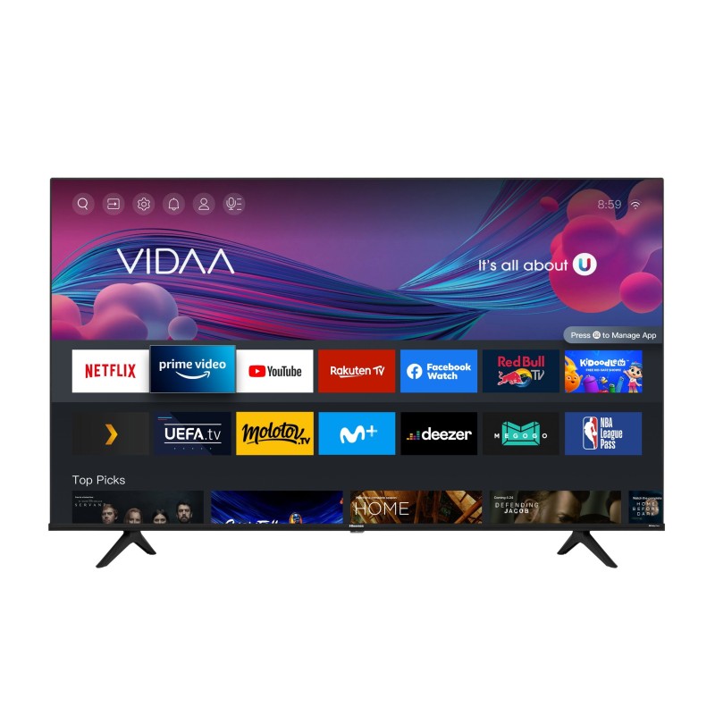 Hisense 50A6G TV 127 cm (50") 4K Ultra HD Smart TV Wi-Fi Nero, Grigio 300 cd m²