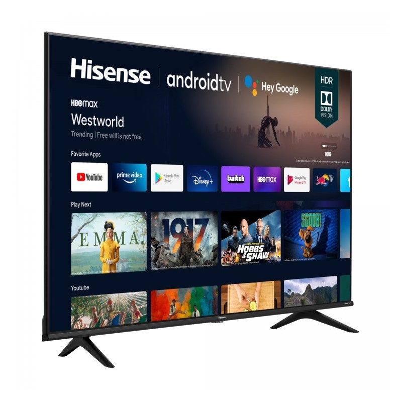 Hisense 50A6G TV 127 cm (50") 4K Ultra HD Smart TV Wi-Fi Nero, Grigio 300 cd m²
