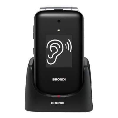 Brondi Amico Supervoice 7,11 cm (2.8") Nero Telefono per anziani