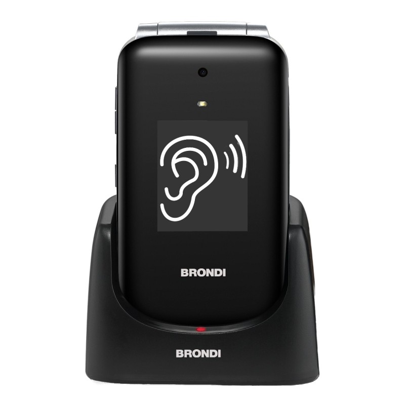 Brondi Amico Supervoice 7,11 cm (2.8") Nero Telefono per anziani