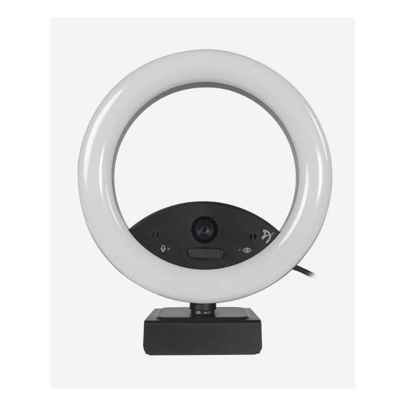Arozzi Occhio True Privacy Ring Light webcam 2 MP 1920 x 1080 Pixel USB 2.0 Nero