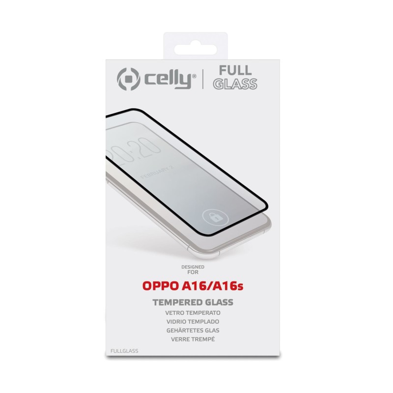 Celly FULL GLASS Oppo A16 Oppo A16S Pellicola proteggischermo trasparente 1 pz