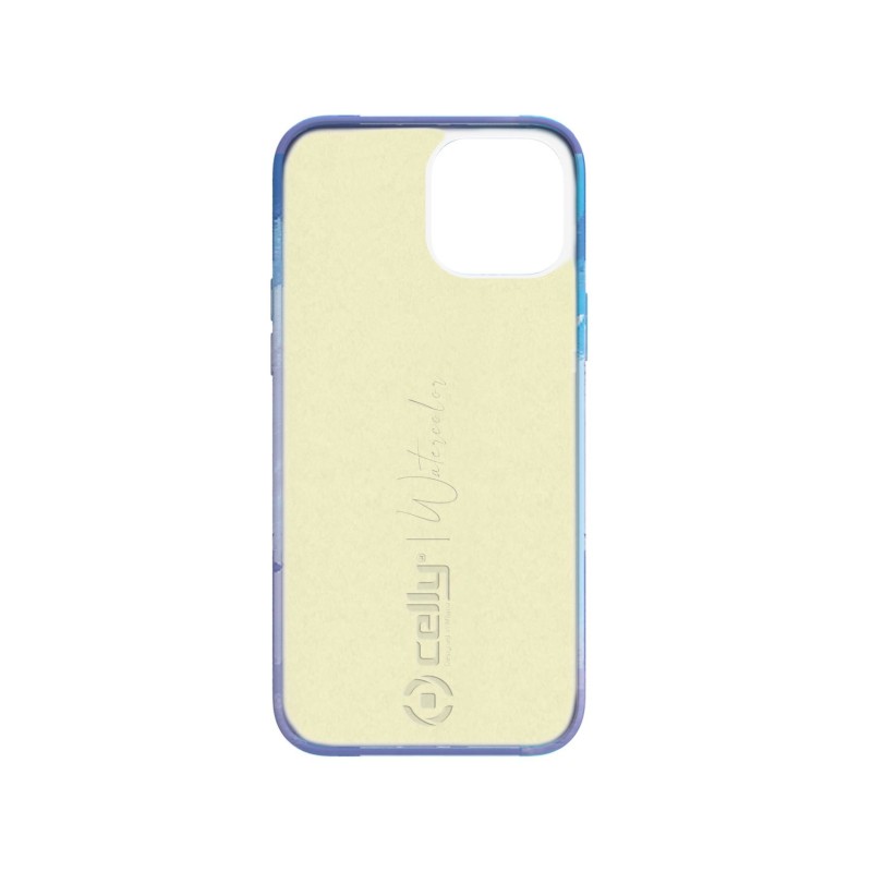 Celly WATERCOLOR iPhone 13 custodia per cellulare 15,5 cm (6.1") Cover Blu