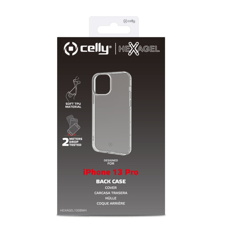 Celly HEXAGEL iPhone 13 Pro custodia per cellulare 15,5 cm (6.1") Cover Trasparente