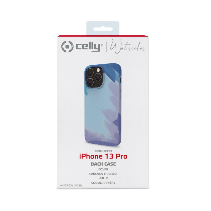 Celly WATERCOLOR iPhone 13 Pro custodia per cellulare 15,5 cm (6.1") Cover Blu