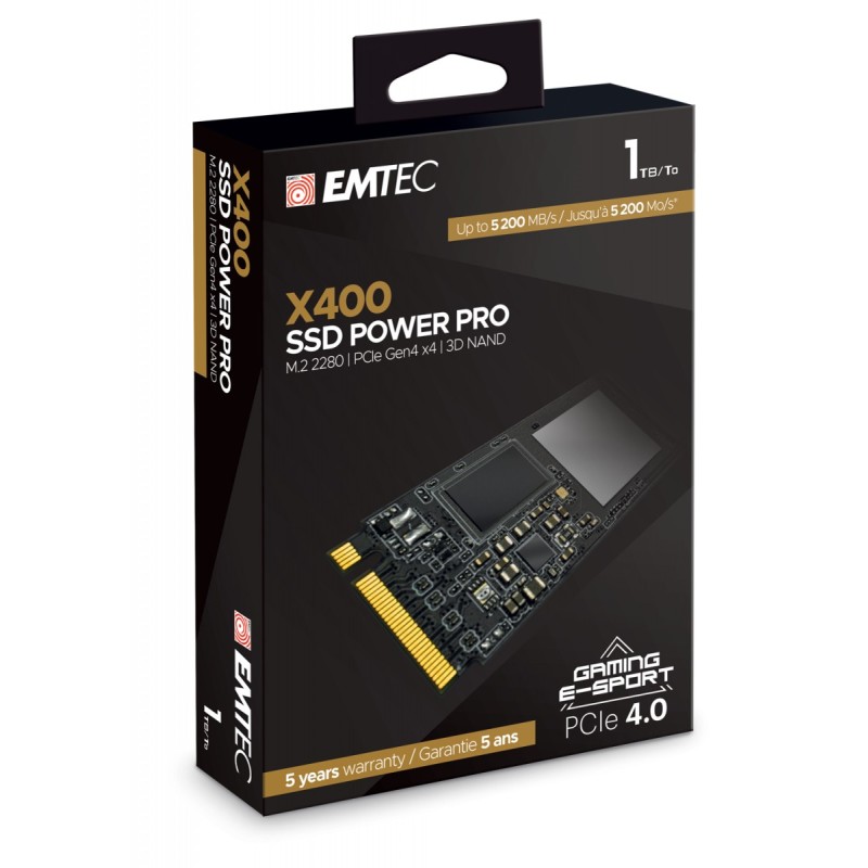 Emtec X400 M.2 1 TB PCI Express 4.0 NVMe 3D NAND