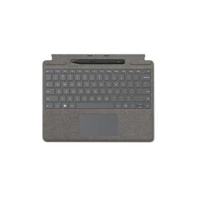 Microsoft Signature with Slim Pen 2 Platino Microsoft Cover port QWERTY Italiano