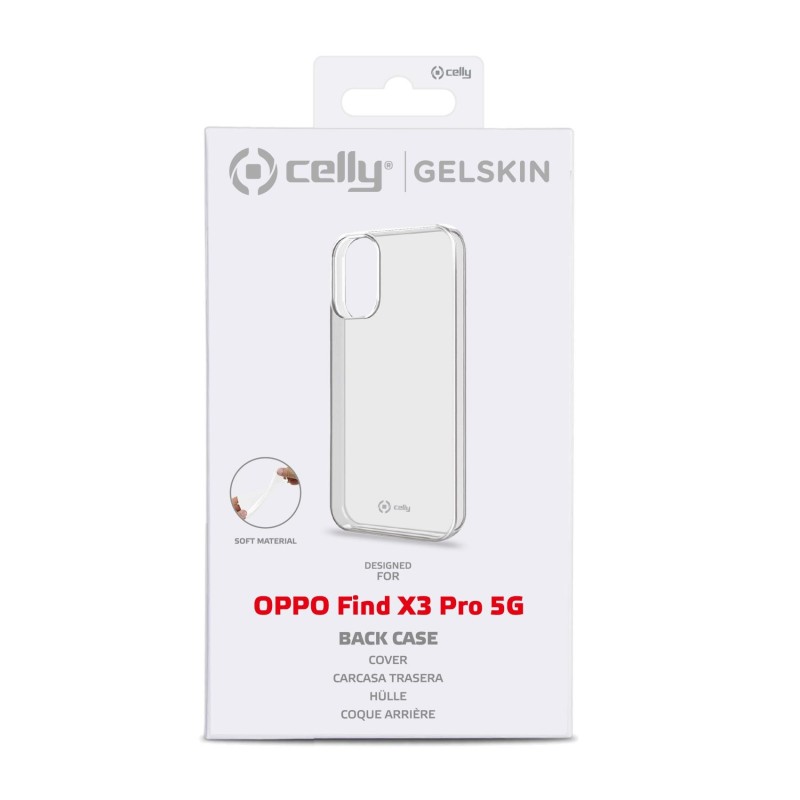 Celly GELSKIN977 custodia per cellulare 17 cm (6.7") Cover Trasparente