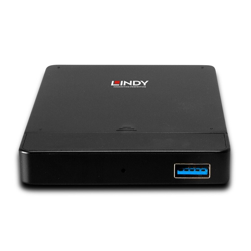 Lindy 43331 contenitore di unità di archiviazione Box esterno HDD SSD Nero 2.5"