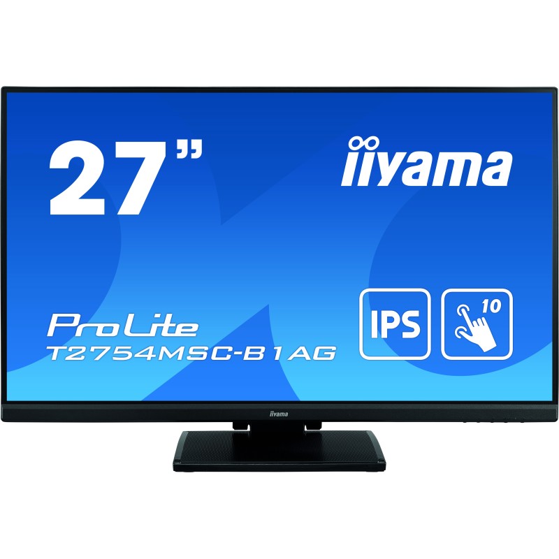 iiyama ProLite T2754MSC-B1AG Monitor PC 68,6 cm (27") 1920 x 1080 Pixel Full HD LED Touch screen Multi utente Nero