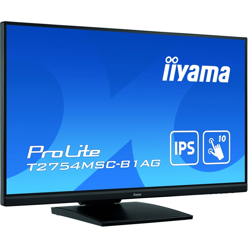 iiyama ProLite T2754MSC-B1AG Monitor PC 68,6 cm (27") 1920 x 1080 Pixel Full HD LED Touch screen Multi utente Nero