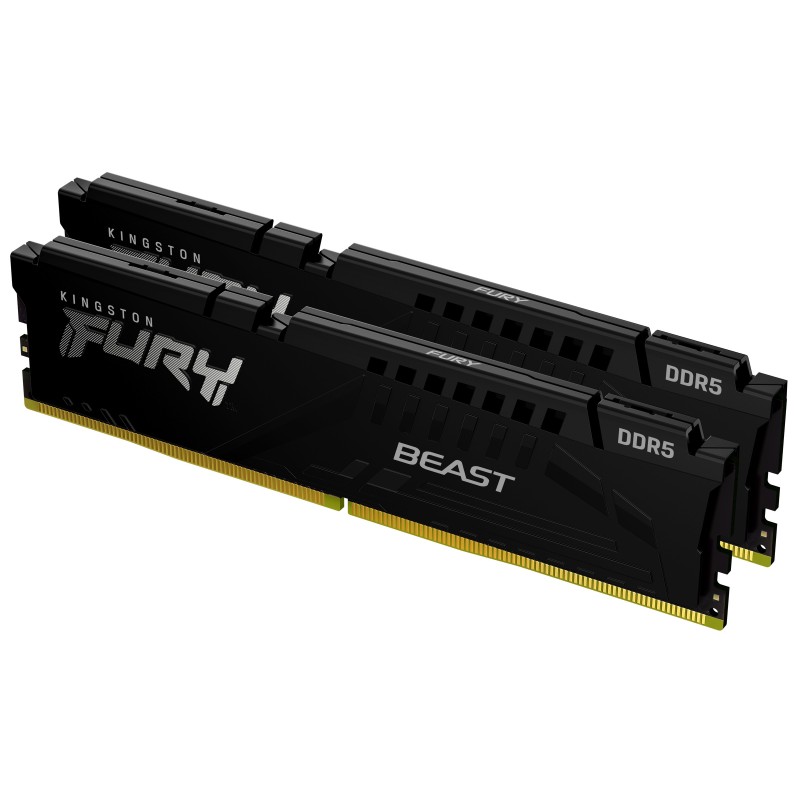 Kingston Technology FURY Beast 32 GB 4800 MT s DDR5 CL38 DIMM (Kit da 2) Black