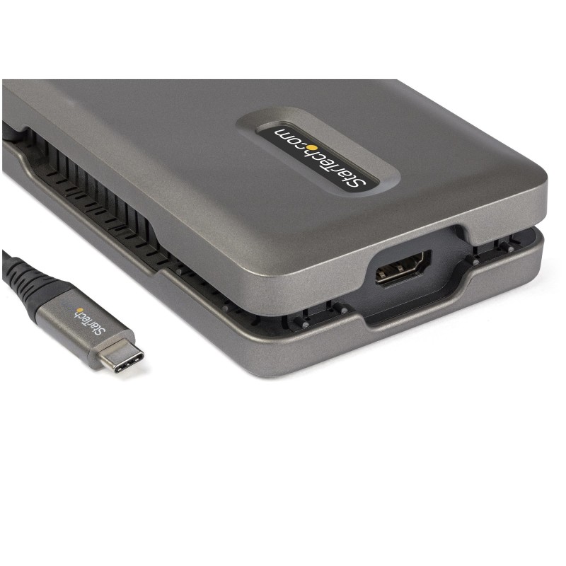 StarTech.com Adattatore Multiporta USB C - Da USB C a HDMI 2.0 4K 60Hz - Hub USB 2 Porte 10Gbps - 100W Power Delivery