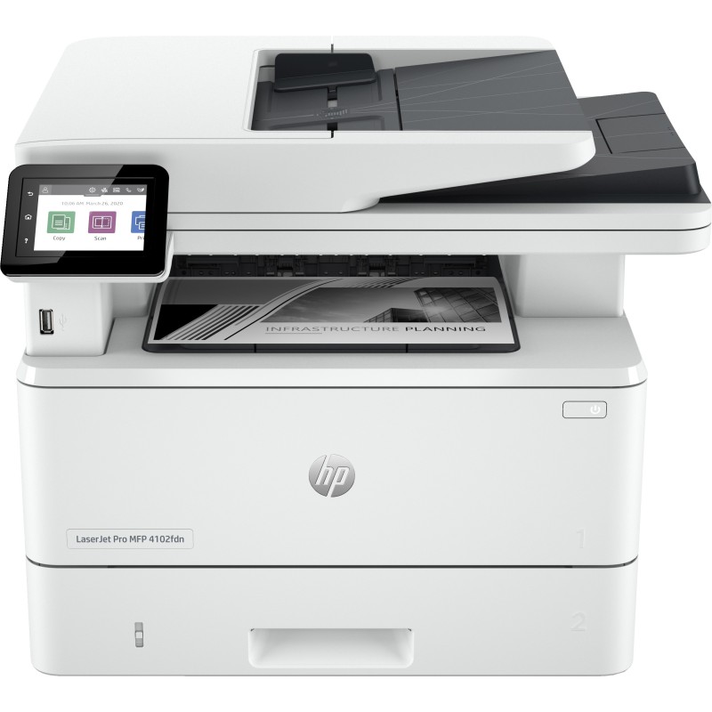 HP LaserJet Pro Stampante multifunzione 4102fdn, Bianco e nero, Stampante per Piccole e medie imprese, Stampa, copia,