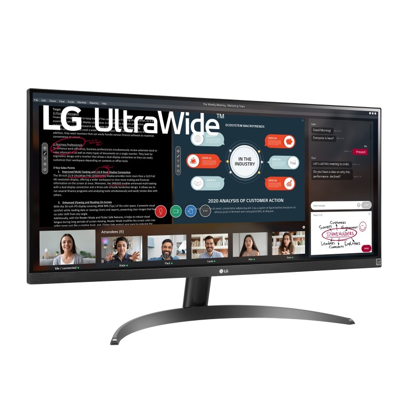 LG 29WP500-B Monitor PC 73,7 cm (29") 2560 x 1080 Pixel UltraWide Full HD LED Nero