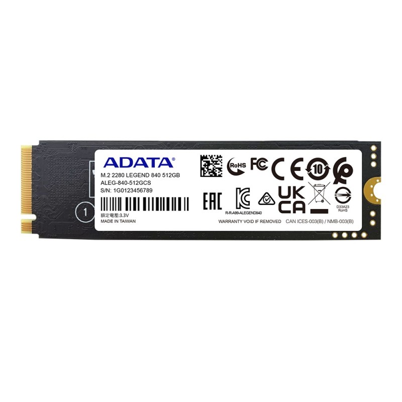 ADATA LEGEND 840 M.2 512 GB PCI Express 4.0 NVMe 3D NAND