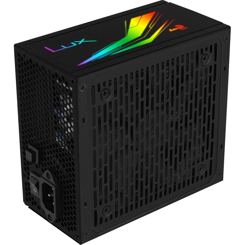 Aerocool LUX RGB 650M alimentatore per computer 650 W 20+4 pin ATX Nero