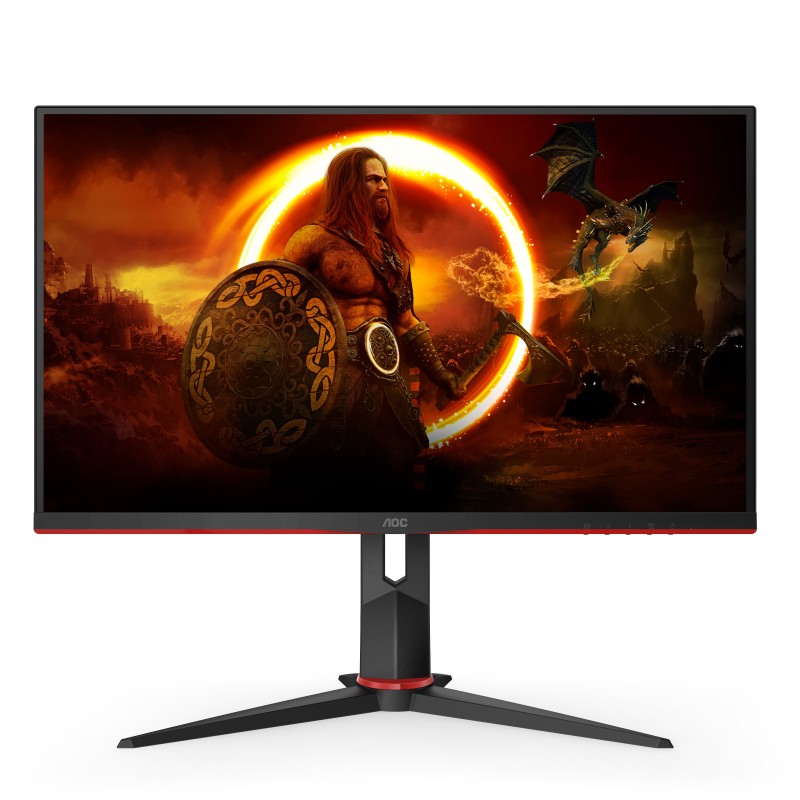 AOC Q27G2S EU Monitor PC 68,6 cm (27") 2560 x 1440 Pixel Quad HD LED Nero, Rosso