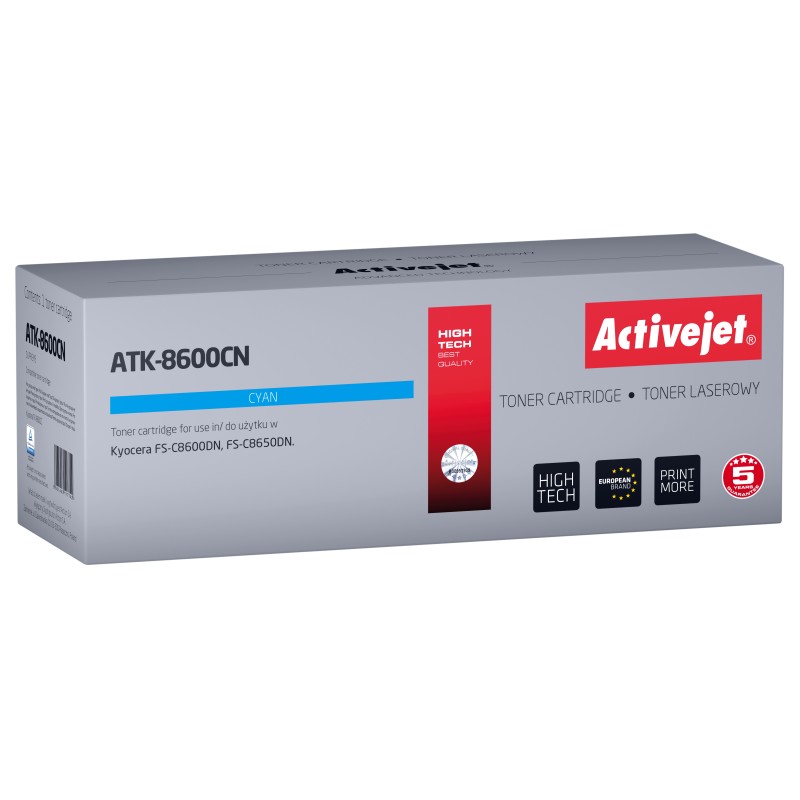 Activejet ATK-8600CN cartuccia toner 1 pz Compatibile Ciano