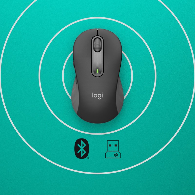 Logitech Signature M650 for Business mouse Mano destra RF senza fili + Bluetooth Ottico 4000 DPI