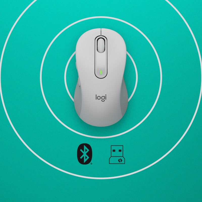 Logitech Signature M650 for Business mouse Mano destra RF senza fili + Bluetooth Ottico 4000 DPI