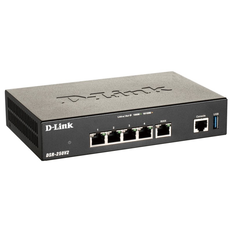 D-Link DSR-250V2 router wireless Gigabit Ethernet Nero