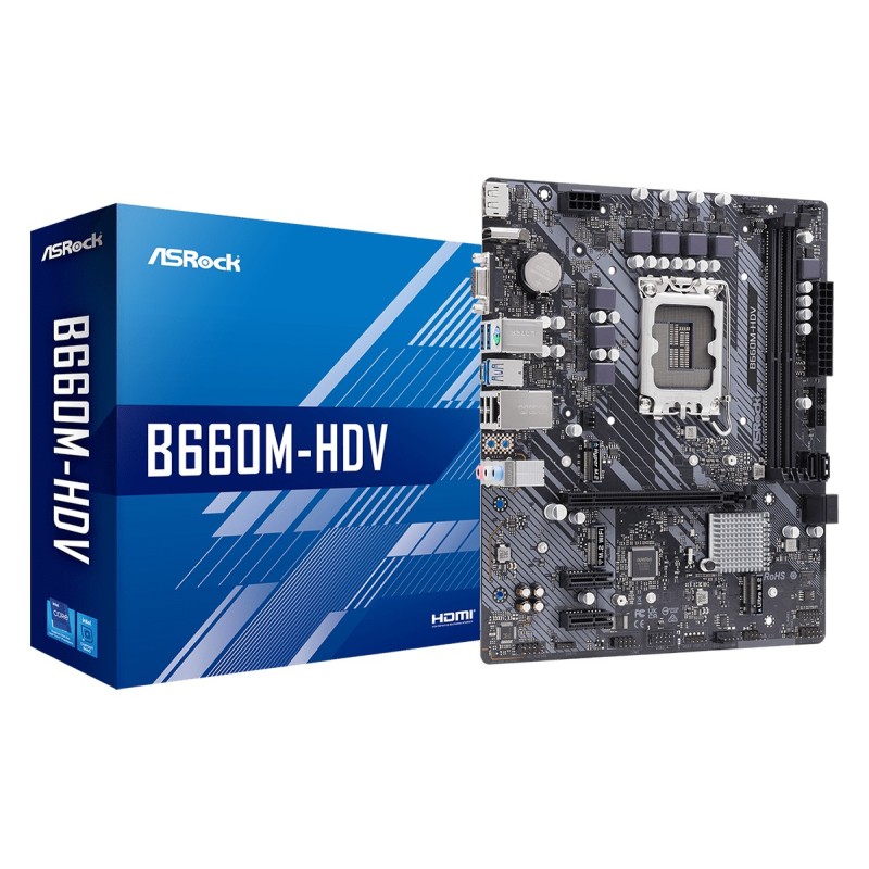 Asrock B660M-HDV Intel B660 LGA 1700 micro ATX