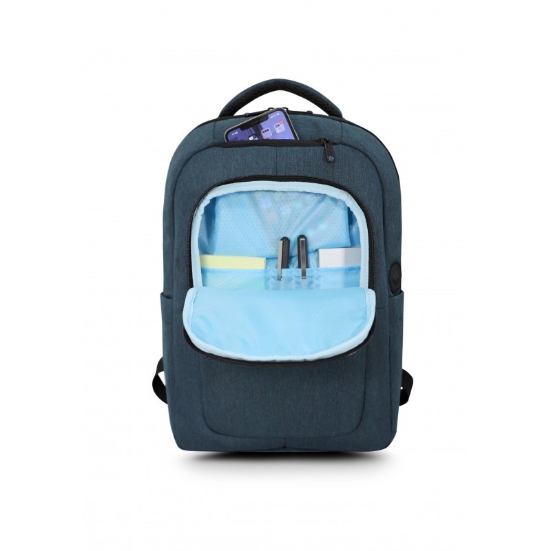 Urban Factory ECB24UF borsa per laptop 35,8 cm (14.1") Zaino Blu