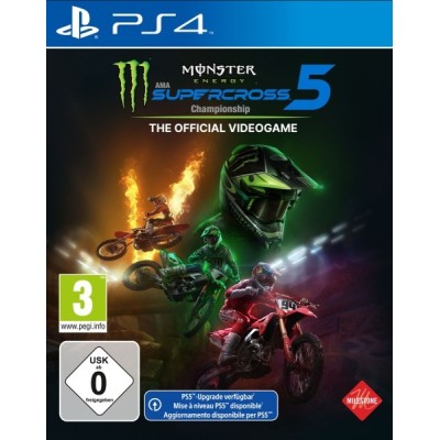 PLAION Monster Energy Supercross - The Official Videogame 5 Standard Tedesca, Inglese PlayStation 4