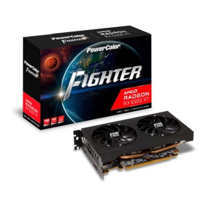 PowerColor AXRX 6500XT 4GBD6-DH OC scheda video AMD Radeon RX 6500 XT 4 GB GDDR6
