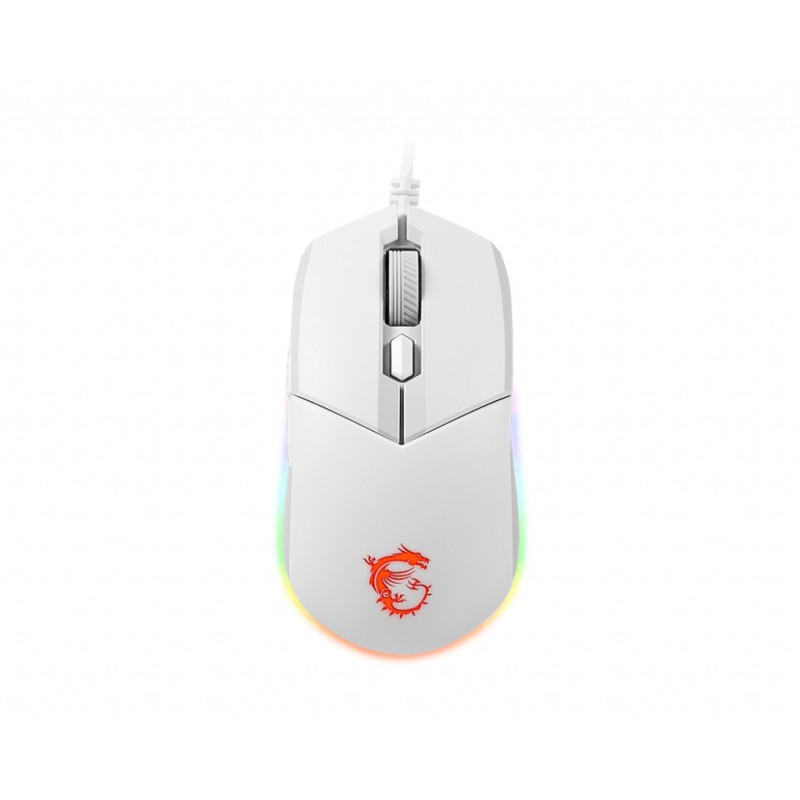 MSI CLUTCH GM11 WHITE mouse Ambidestro USB tipo A Ottico 5000 DPI