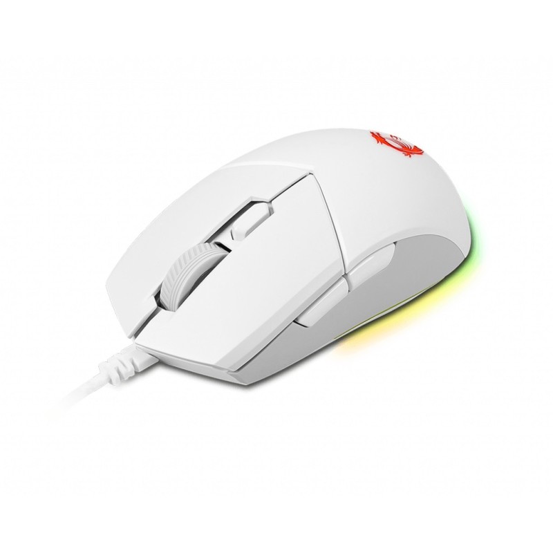 MSI CLUTCH GM11 WHITE mouse Ambidestro USB tipo A Ottico 5000 DPI