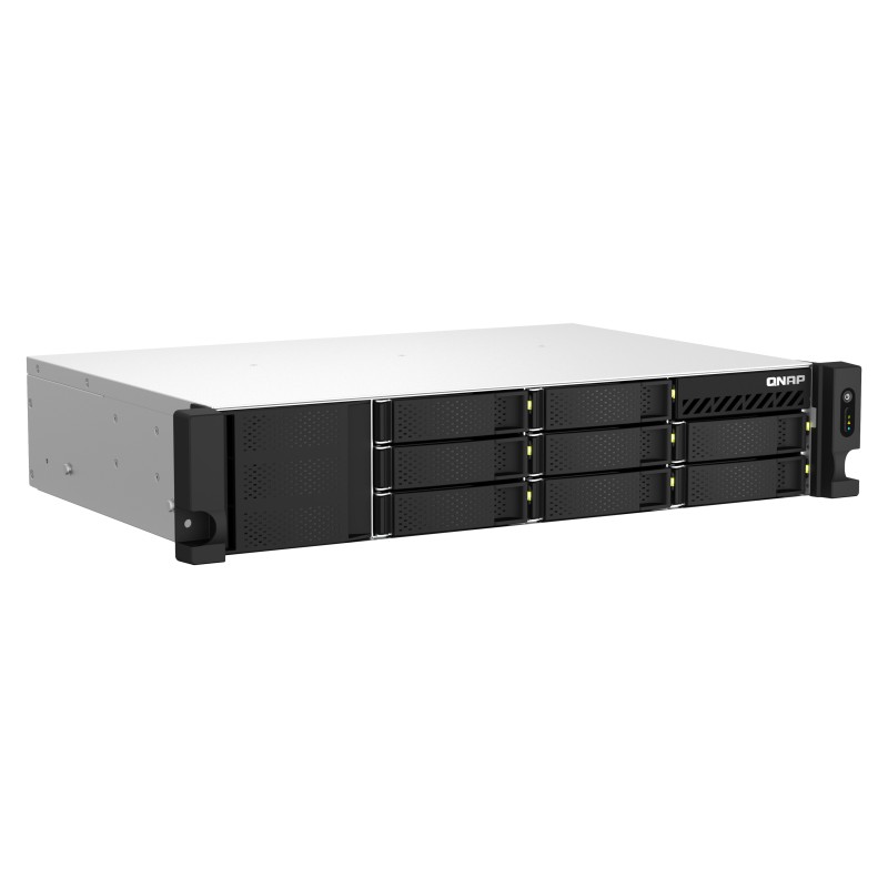 QNAP TS-873AEU-4G server NAS e di archiviazione Armadio (2U) Collegamento ethernet LAN Nero V1500B