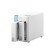 QNAP TS-233 server NAS e di archiviazione Mini Tower Collegamento ethernet LAN Bianco Cortex-A55