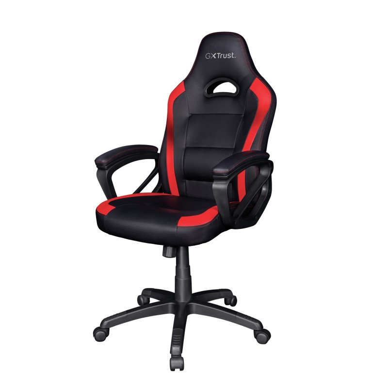 Trust GXT 701 Ryon Sedia per gaming universale Seduta imbottita Nero, Rosso