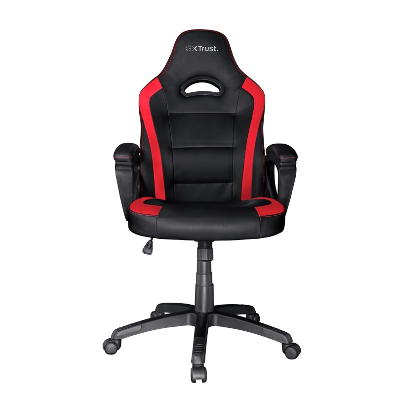 Trust GXT 701 Ryon Sedia per gaming universale Seduta imbottita Nero, Rosso