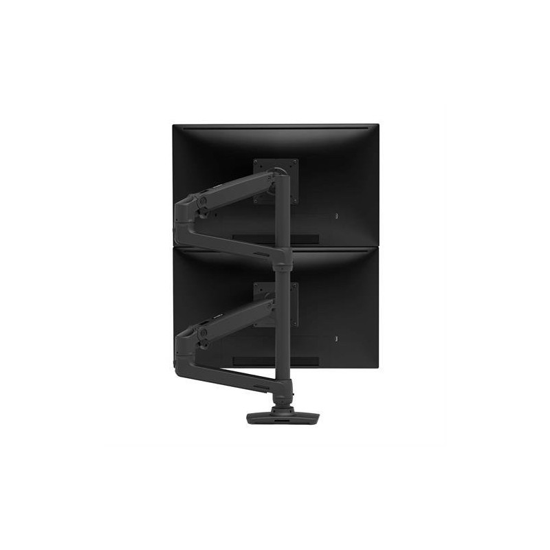 Ergotron LX Series LX Dual Stacking Arm, Tall Pole, Matte Black 101,6 cm (40") Nero Scrivania