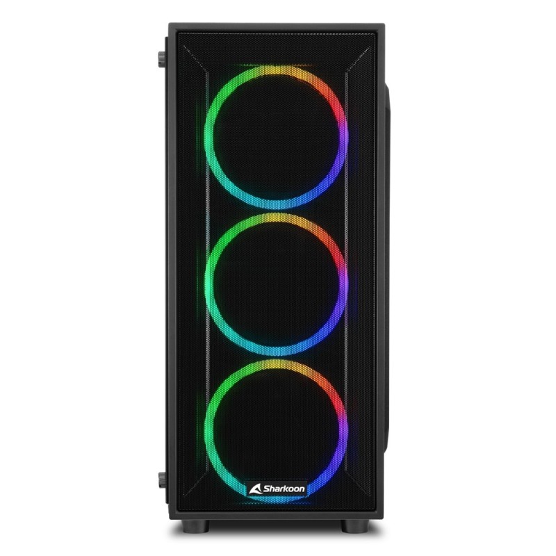 Sharkoon TG4M RGB computer case Desktop Nero