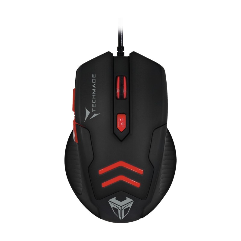 Techmade TM-M016-RED mouse Mano destra USB tipo A