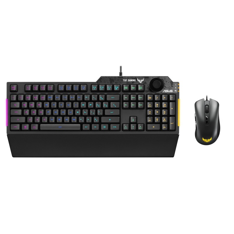 ASUS TUF Gaming Combo K1&M3 tastiera Mouse incluso USB QWERTY Italiano Nero, Grigio