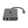 Hamlet HDKC-PD400H replicatore di porte e docking station per laptop Cablato USB 3.2 Gen 1 (3.1 Gen 1) Type-C Grigio