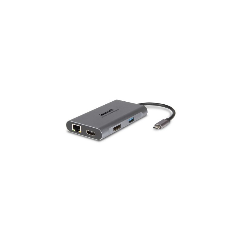 Hamlet HDKC-PD400D replicatore di porte e docking station per laptop Cablato USB 3.2 Gen 1 (3.1 Gen 1) Type-C Grigio