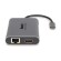 Hamlet HDKC-PD400D replicatore di porte e docking station per laptop Cablato USB 3.2 Gen 1 (3.1 Gen 1) Type-C Grigio