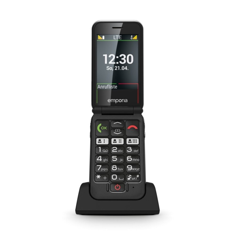 Emporia JOY_LTE 7,11 cm (2.8") 115 g Nero Telefono per anziani