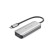 HYPER HD41-GL replicatore di porte e docking station per laptop USB 2.0 Type-C Nero, Grigio