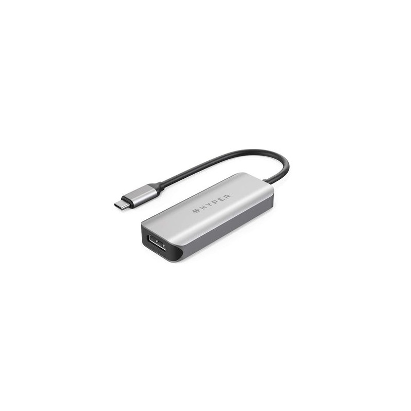 HYPER HD41-GL replicatore di porte e docking station per laptop USB 2.0 Type-C Nero, Grigio