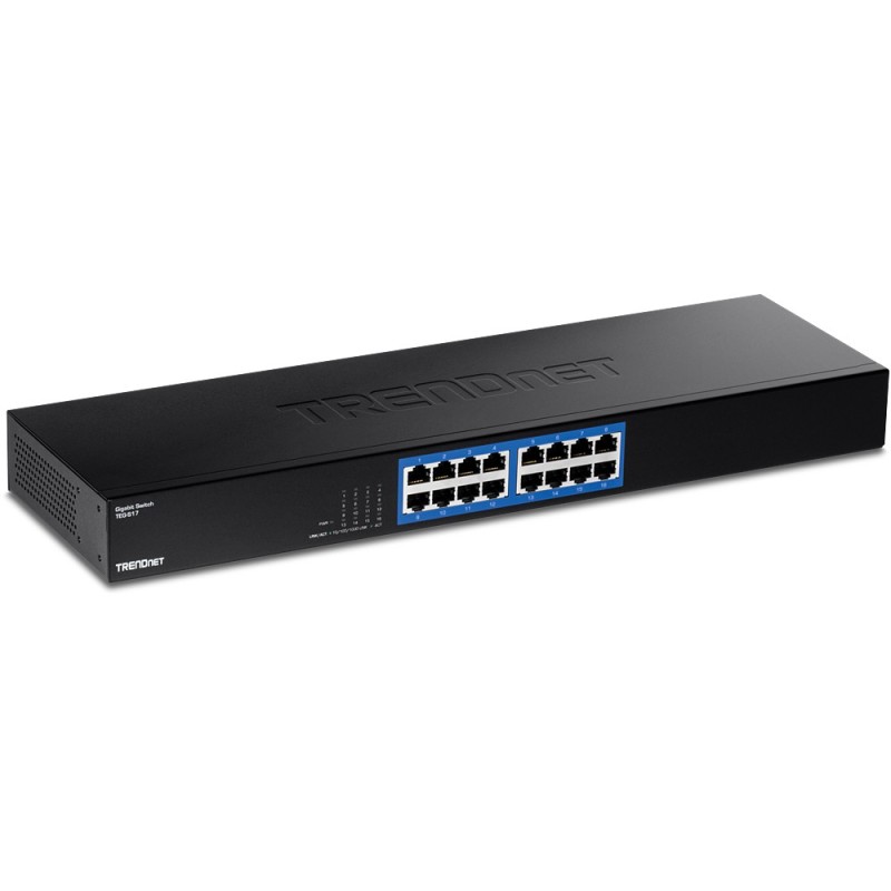 Trendnet TEG-S17 switch di rete Gigabit Ethernet (10 100 1000) Nero