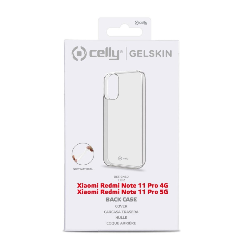 Celly Gelskin custodia per cellulare 16,9 cm (6.67") Cover Trasparente